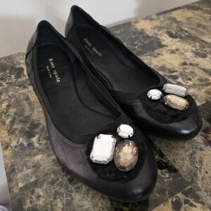 Kate Spade Black Embellished Women's Flats
